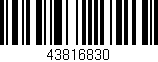 Código de barras (EAN, GTIN, SKU, ISBN): '43816830'
