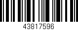 Código de barras (EAN, GTIN, SKU, ISBN): '43817596'