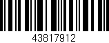 Código de barras (EAN, GTIN, SKU, ISBN): '43817912'