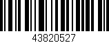 Código de barras (EAN, GTIN, SKU, ISBN): '43820527'