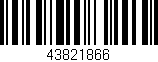 Código de barras (EAN, GTIN, SKU, ISBN): '43821866'