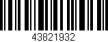 Código de barras (EAN, GTIN, SKU, ISBN): '43821932'
