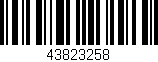 Código de barras (EAN, GTIN, SKU, ISBN): '43823258'