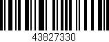 Código de barras (EAN, GTIN, SKU, ISBN): '43827330'