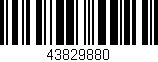 Código de barras (EAN, GTIN, SKU, ISBN): '43829880'
