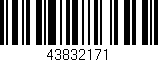 Código de barras (EAN, GTIN, SKU, ISBN): '43832171'