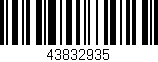 Código de barras (EAN, GTIN, SKU, ISBN): '43832935'