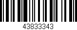 Código de barras (EAN, GTIN, SKU, ISBN): '43833343'