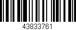 Código de barras (EAN, GTIN, SKU, ISBN): '43833761'