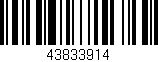 Código de barras (EAN, GTIN, SKU, ISBN): '43833914'