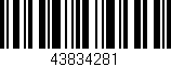 Código de barras (EAN, GTIN, SKU, ISBN): '43834281'