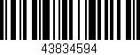 Código de barras (EAN, GTIN, SKU, ISBN): '43834594'