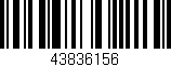 Código de barras (EAN, GTIN, SKU, ISBN): '43836156'