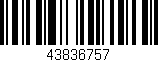 Código de barras (EAN, GTIN, SKU, ISBN): '43836757'