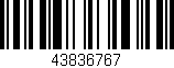 Código de barras (EAN, GTIN, SKU, ISBN): '43836767'