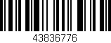 Código de barras (EAN, GTIN, SKU, ISBN): '43836776'