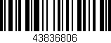 Código de barras (EAN, GTIN, SKU, ISBN): '43836806'