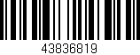 Código de barras (EAN, GTIN, SKU, ISBN): '43836819'