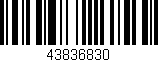 Código de barras (EAN, GTIN, SKU, ISBN): '43836830'