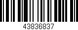 Código de barras (EAN, GTIN, SKU, ISBN): '43836837'