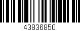 Código de barras (EAN, GTIN, SKU, ISBN): '43836850'