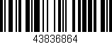 Código de barras (EAN, GTIN, SKU, ISBN): '43836864'