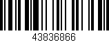 Código de barras (EAN, GTIN, SKU, ISBN): '43836866'
