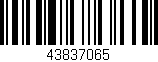 Código de barras (EAN, GTIN, SKU, ISBN): '43837065'