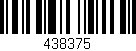 Código de barras (EAN, GTIN, SKU, ISBN): '438375'