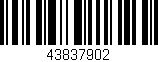 Código de barras (EAN, GTIN, SKU, ISBN): '43837902'