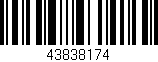 Código de barras (EAN, GTIN, SKU, ISBN): '43838174'