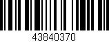 Código de barras (EAN, GTIN, SKU, ISBN): '43840370'