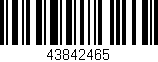 Código de barras (EAN, GTIN, SKU, ISBN): '43842465'