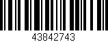 Código de barras (EAN, GTIN, SKU, ISBN): '43842743'