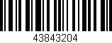Código de barras (EAN, GTIN, SKU, ISBN): '43843204'