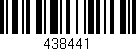 Código de barras (EAN, GTIN, SKU, ISBN): '438441'