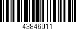 Código de barras (EAN, GTIN, SKU, ISBN): '43846011'
