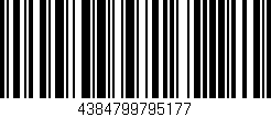 Código de barras (EAN, GTIN, SKU, ISBN): '4384799795177'