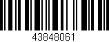 Código de barras (EAN, GTIN, SKU, ISBN): '43848061'