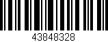 Código de barras (EAN, GTIN, SKU, ISBN): '43848328'