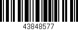 Código de barras (EAN, GTIN, SKU, ISBN): '43848577'