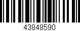 Código de barras (EAN, GTIN, SKU, ISBN): '43848590'