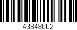 Código de barras (EAN, GTIN, SKU, ISBN): '43848602'