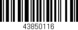 Código de barras (EAN, GTIN, SKU, ISBN): '43850116'