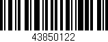 Código de barras (EAN, GTIN, SKU, ISBN): '43850122'