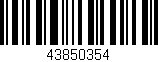 Código de barras (EAN, GTIN, SKU, ISBN): '43850354'