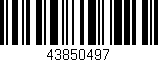 Código de barras (EAN, GTIN, SKU, ISBN): '43850497'