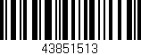 Código de barras (EAN, GTIN, SKU, ISBN): '43851513'