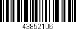 Código de barras (EAN, GTIN, SKU, ISBN): '43852106'