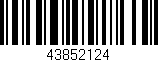 Código de barras (EAN, GTIN, SKU, ISBN): '43852124'